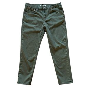 Levi's Olive Green Boyfriend Khaki Capri Jeans